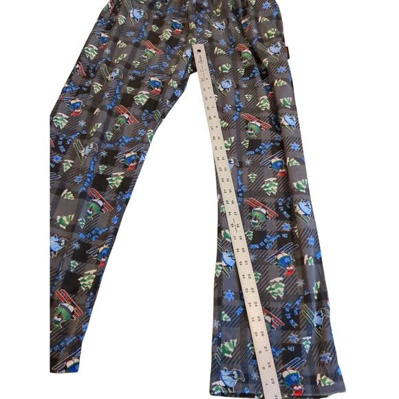Hawke & Co Men's Size M Gray Skiing Penguin Print Pajama Pants Drawstring - Picture 4 of 7